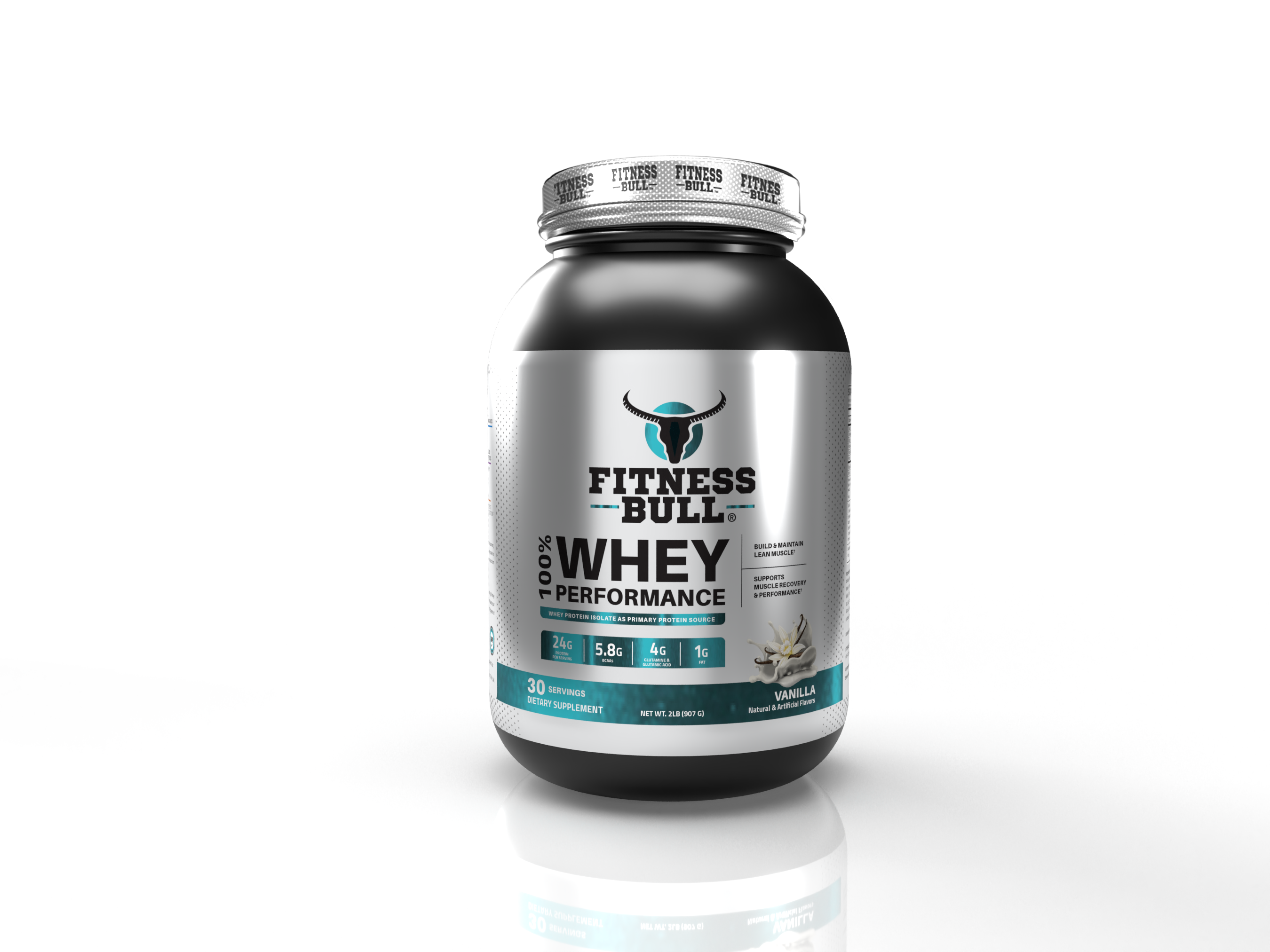 Fitness Bull 100% Whey (2lbs) Vanilla